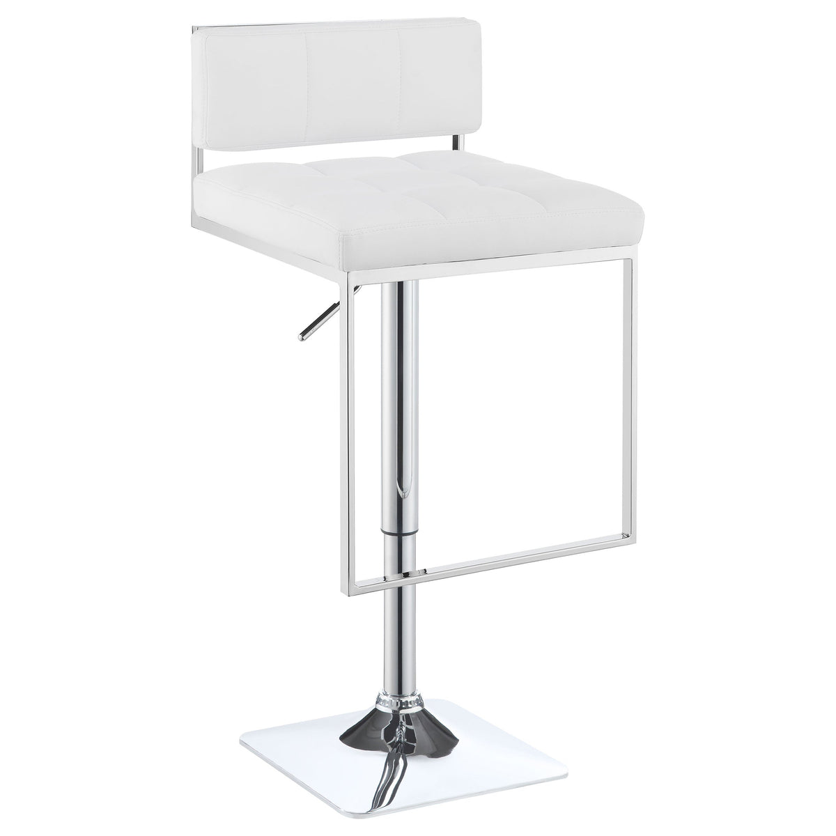 Alameda Adjustable Bar Stool Chrome and Grey