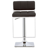 Alameda Adjustable Bar Stool Chrome and Black