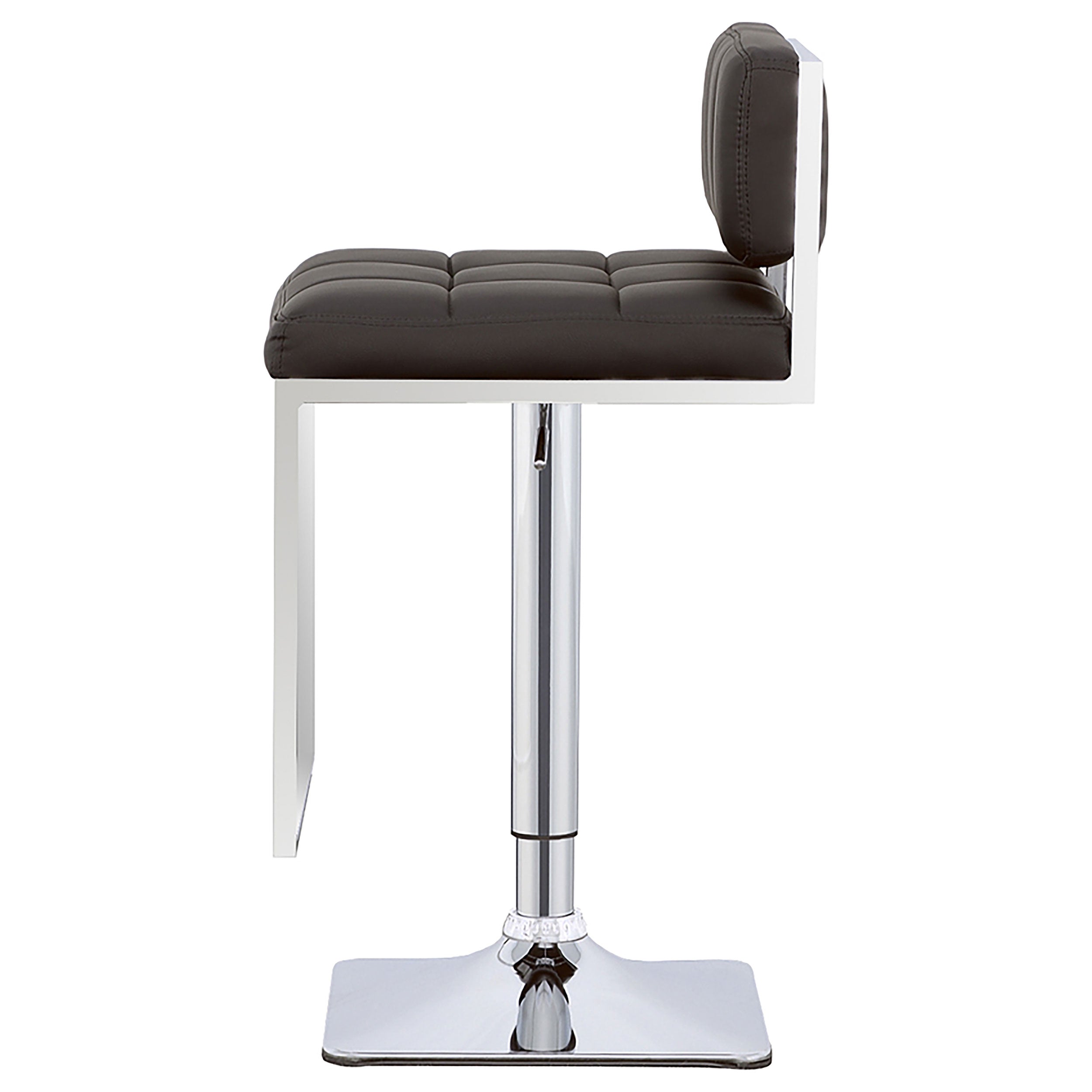 Alameda Adjustable Bar Stool Chrome and Black