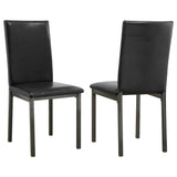 Garza Upholstered Dining Chairs Black (Set of 2)