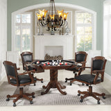 Turk  Game Table Set Tobacco and Black