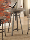 Bartlett Adjustable Swivel Bar Table Brushed Nutmeg