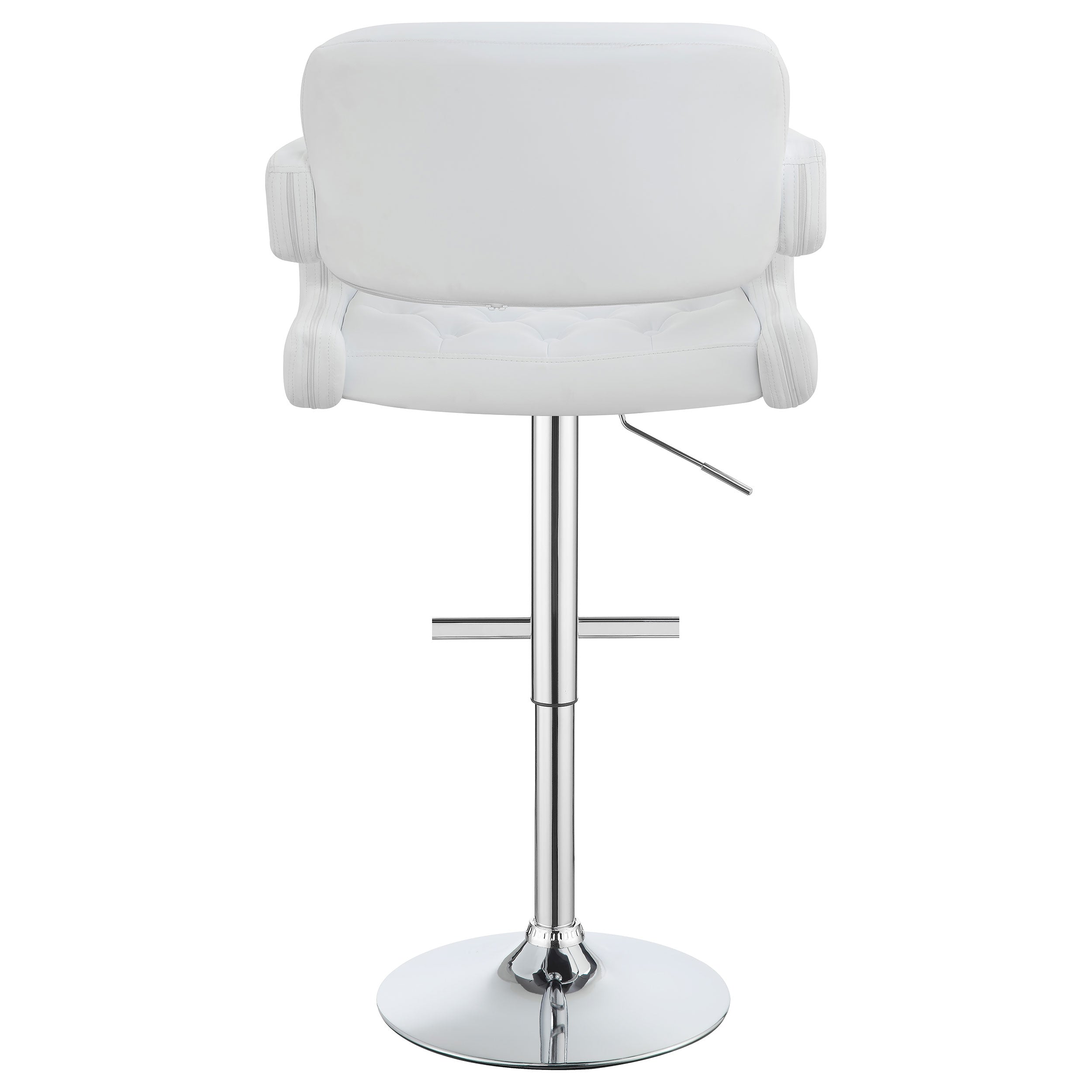 Brandi Adjustable Bar Stool Black and Chrome