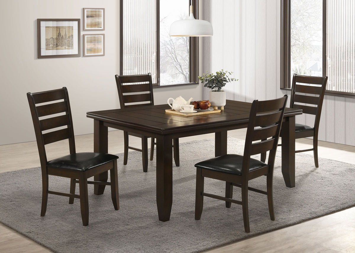 Dalila Dining Room Set Cappuccino and Black