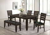 Dalila Dining Room Set Cappuccino and Black