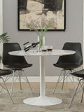 Lowry Round Dining Table White