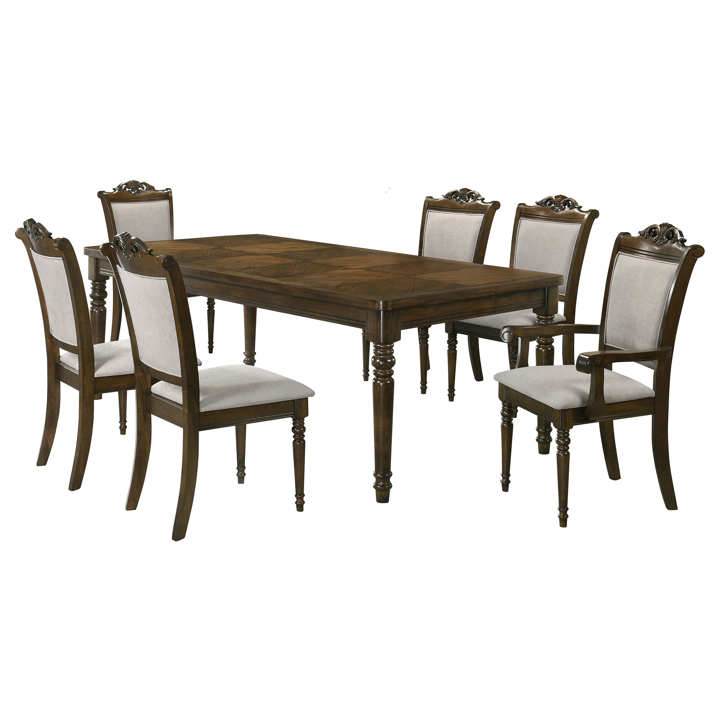 Willowbrook  Rectangular Dining Table Set Walnut