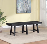 Newport Trestle Dining Bench Black