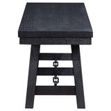 Newport Trestle Dining Bench Black