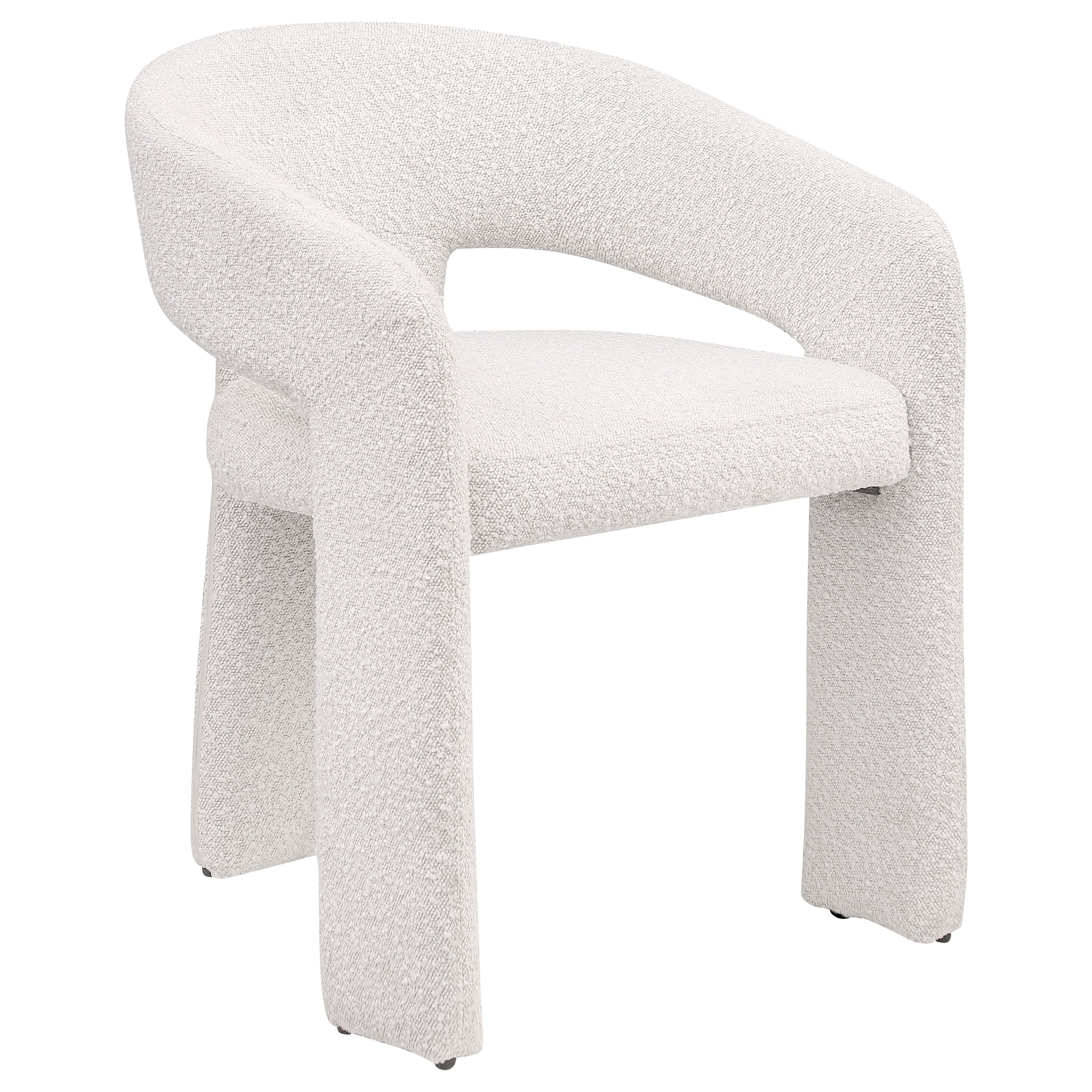 Eudora Boucle Upholstered Dining Side Chair Cream