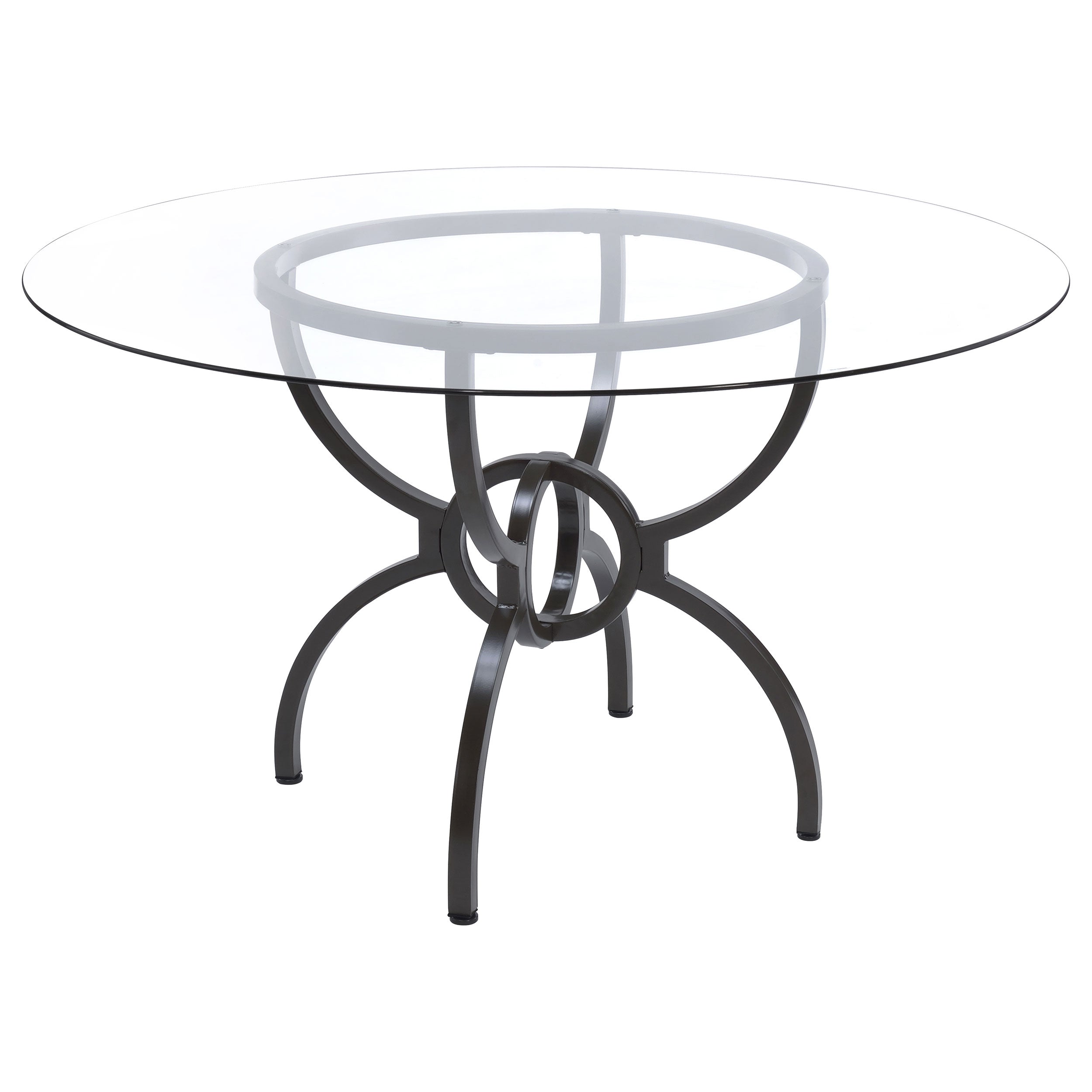 Aviano  Dining Set Gunmetal and Matte Black