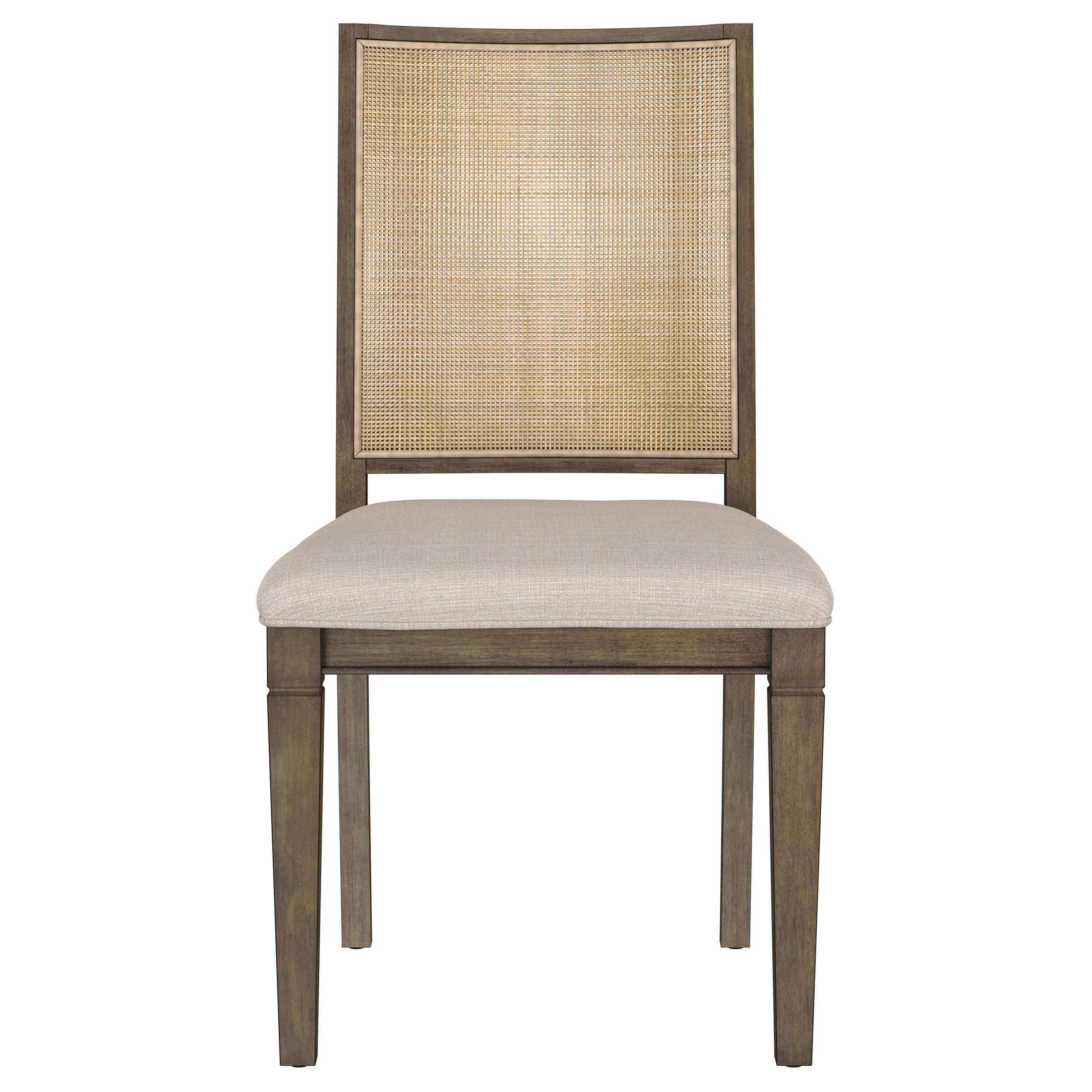 Matisse Woven Rattan Back Dining Side Chair Brown (Set of 2)