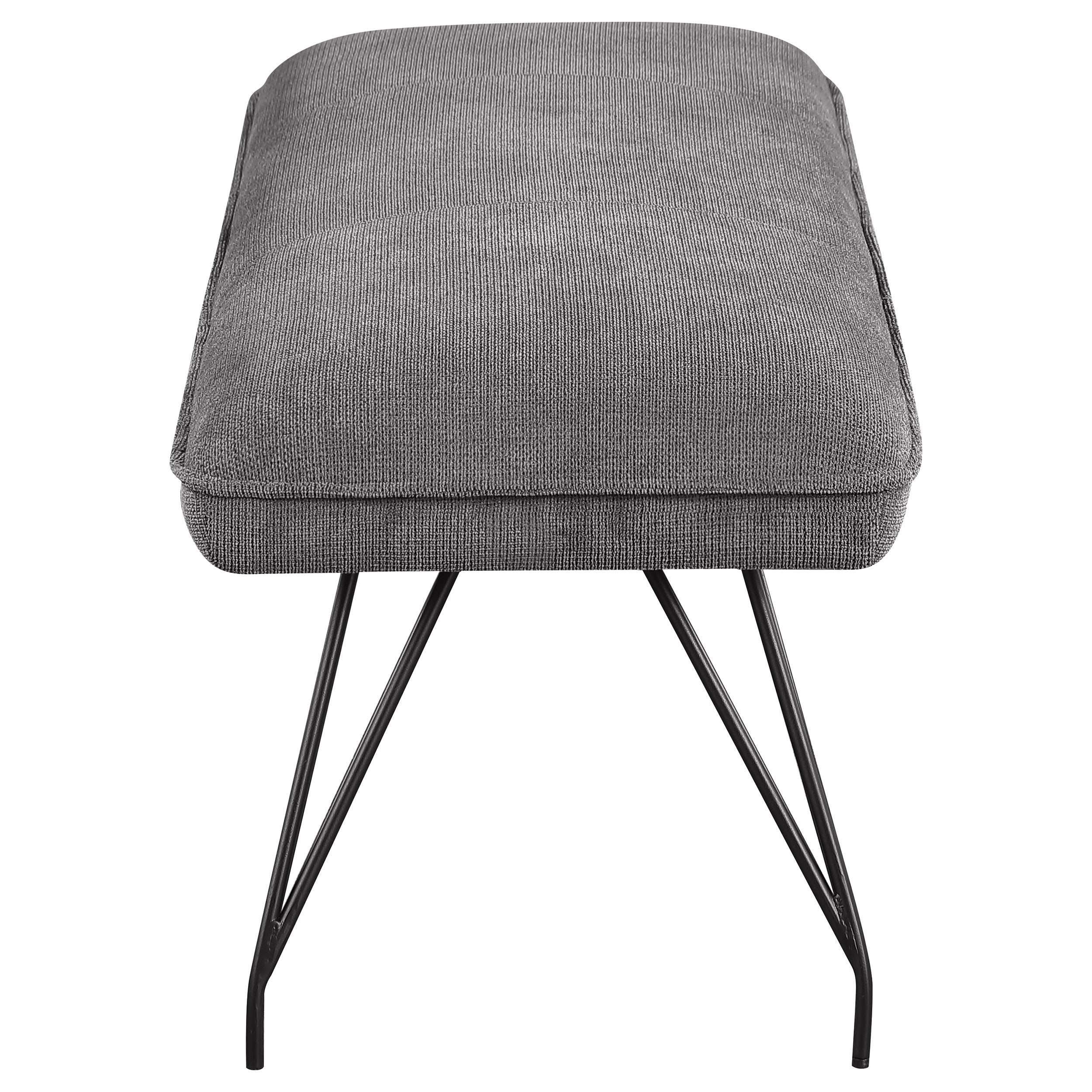 Dodson Fabric Upholstered Dining Bench Grey