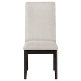 Hathaway Upholstered Dining Side Chair Cream (Set of 2)