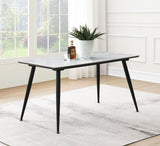 Dennison Rectangular 55-inch Ceramic Top Dining Table Grey