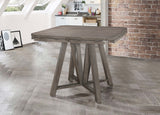 Athens Round Counter Height Table with Drop Leaf Barn Grey