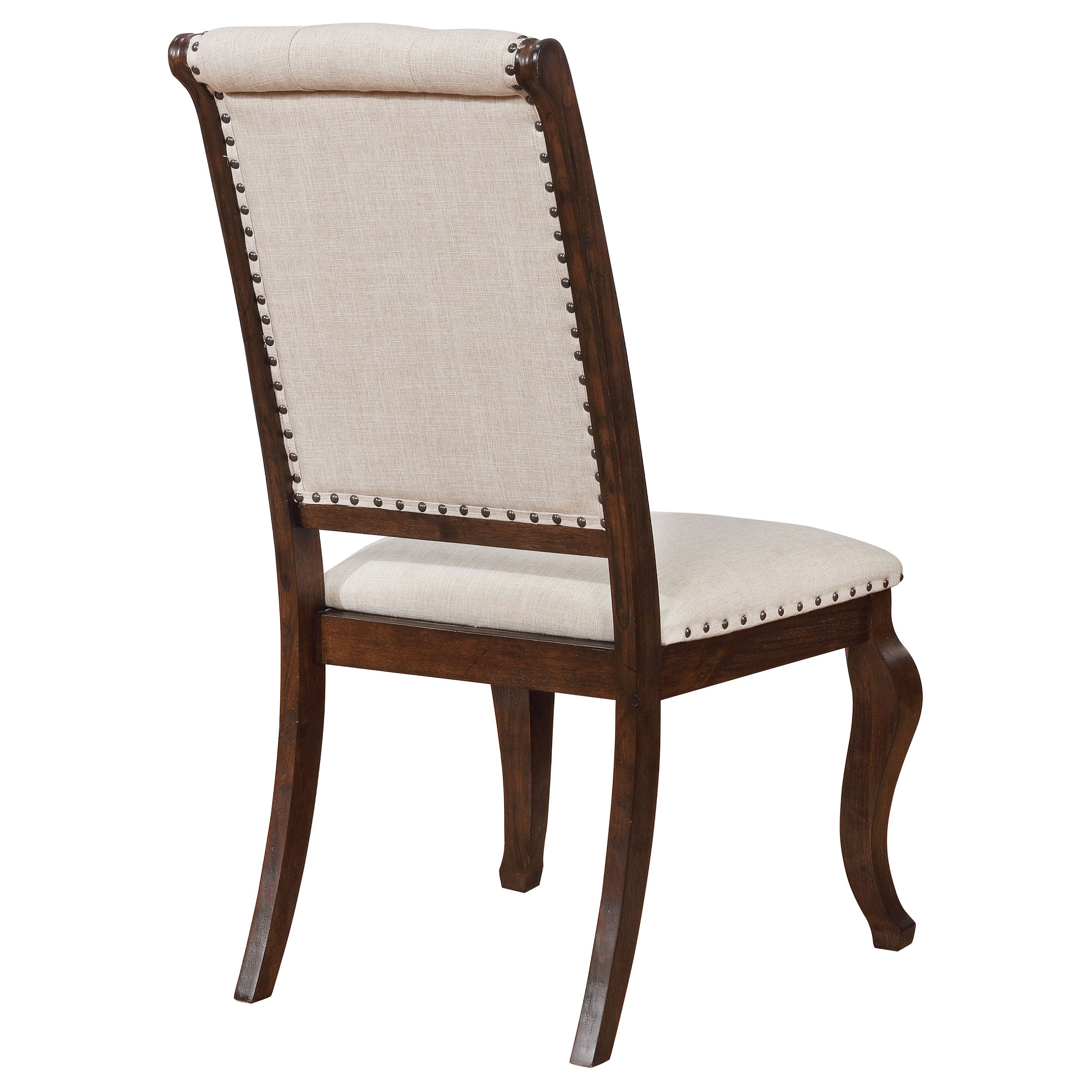 Brockway Tufted Dining Chairs Cream and Antique Java (Set of 2)