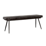 Partridge Cushion Bench Espresso and Black