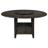 Twyla  Round Dining Set Dark Cocoa and Cream