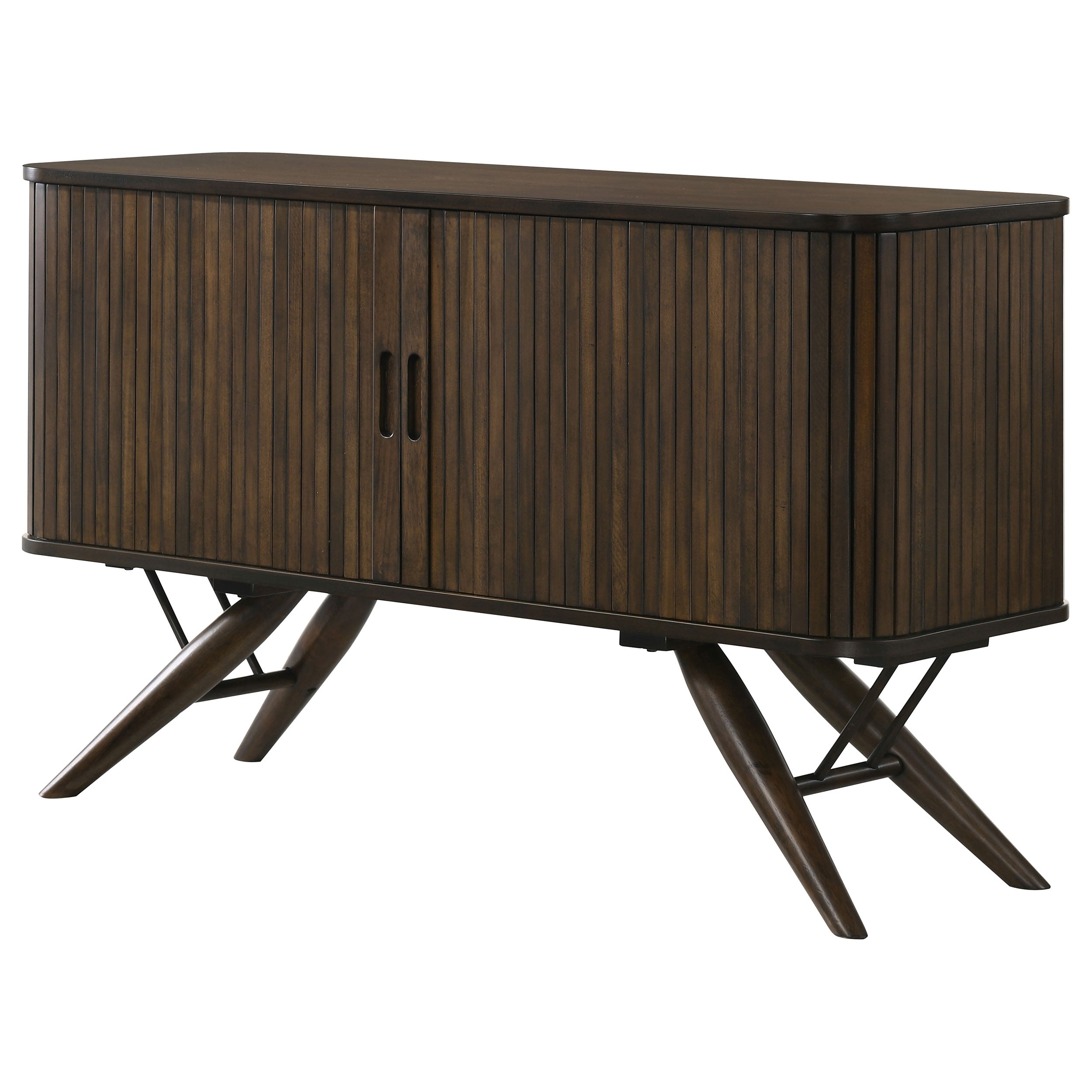 Wes 2-door Rectangular Server Dark Walnut