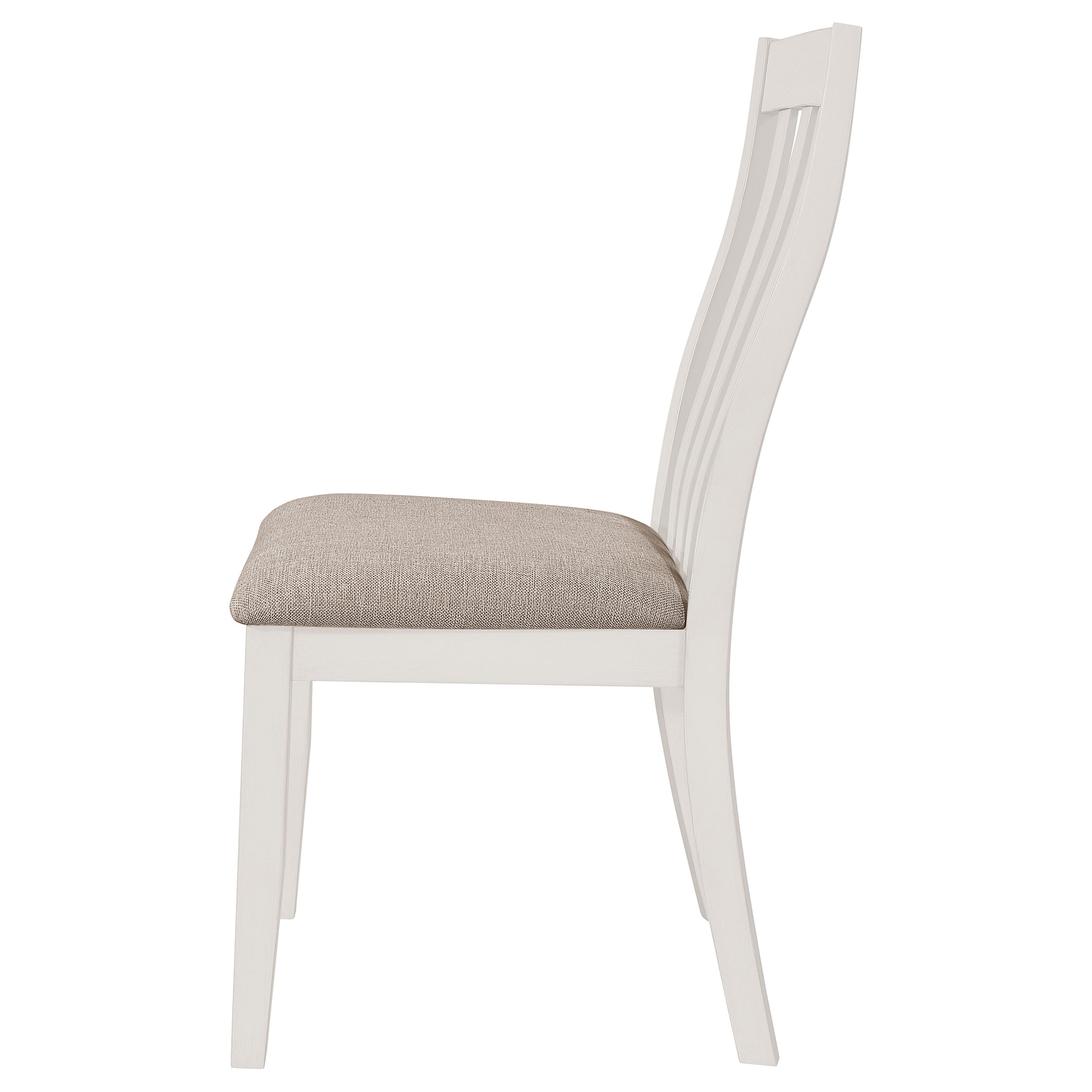 Nogales Vertical Slat Back Dining Side Chair Off White (Set of 2)