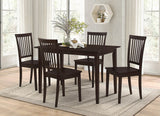 Gomez  Rectangular Dining Table Set Cappuccino