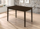 Guillen  Dining Set with Bench Cappuccino and Dark Brown