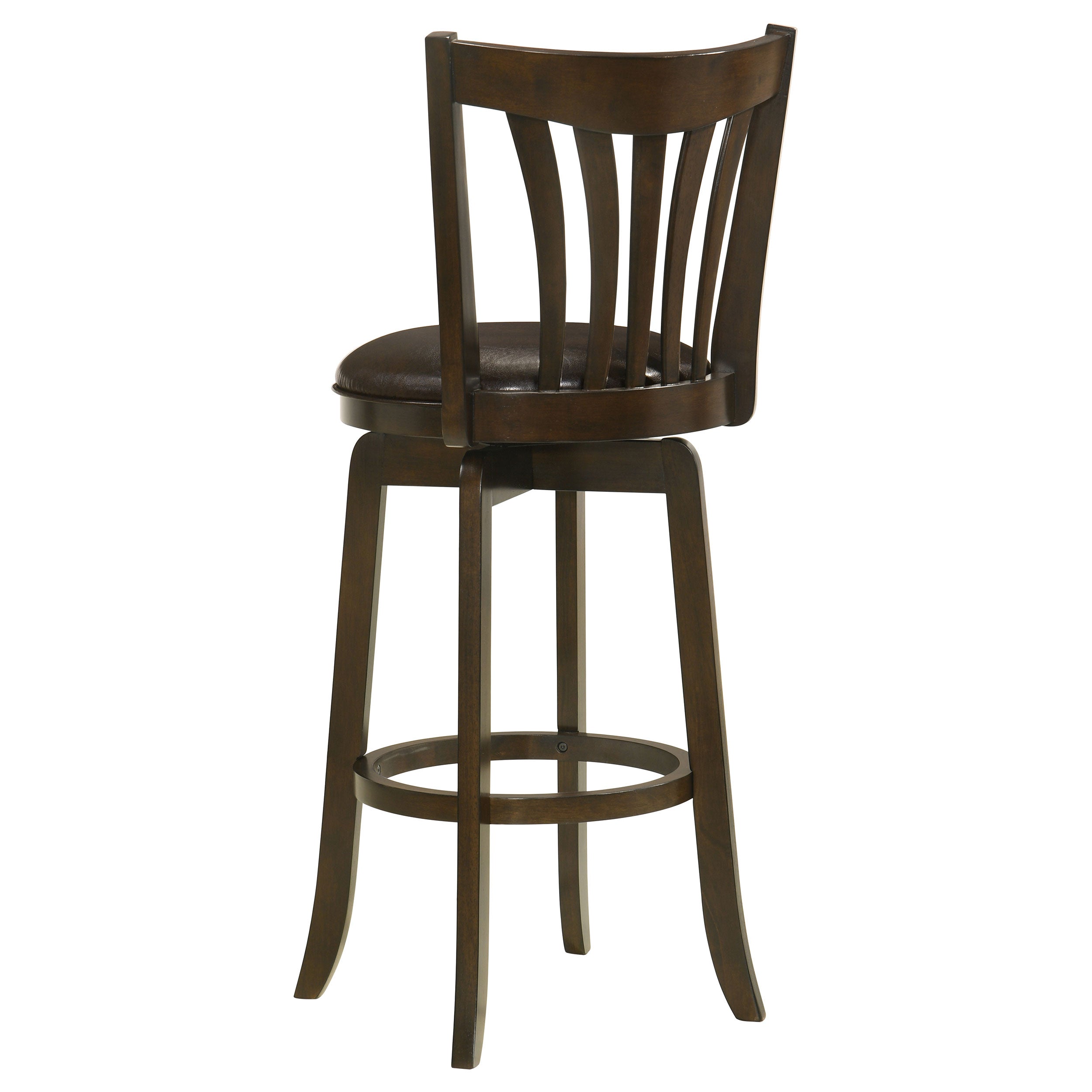 Lambert Counter Height Swivel Bar Stool with Upholstered Seat Dark Cherry