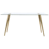 Gilman Rectangle Glass Top Dining Table