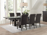 Calandra  Rectangular Dining Set with Extension Leaf Vintage Java and Grey