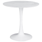 Arkell 30-inch Round Pedestal Dining Table White