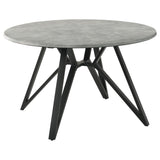 Neil  Round Dining Set Concrete and Grey