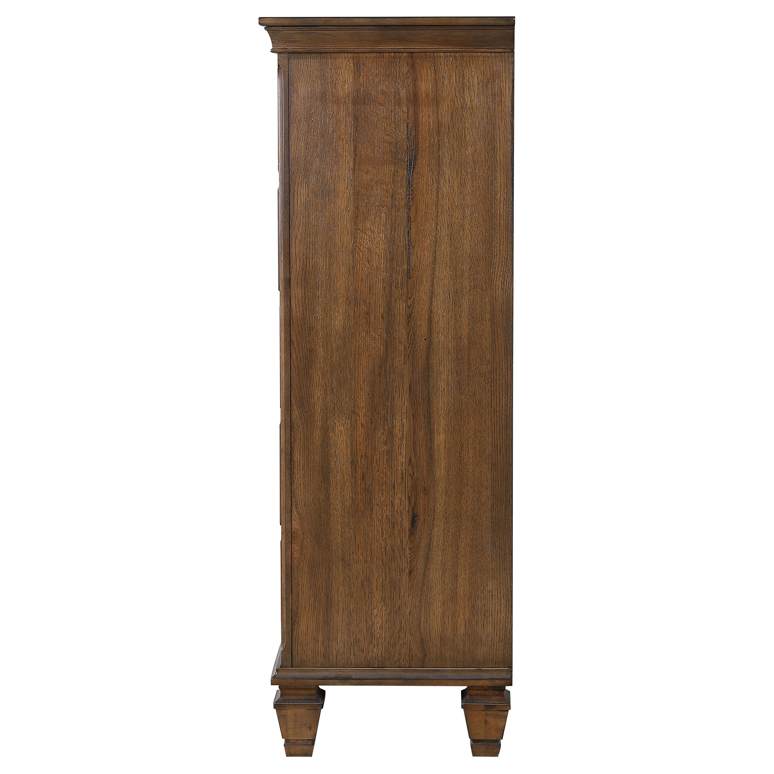 Franco 5-drawer Chest Burnished Oak