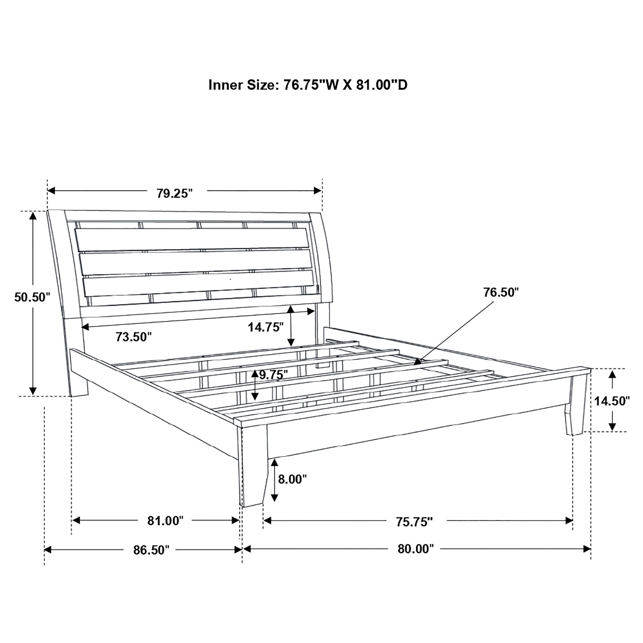 Serenity  Panel Bed Rich Merlot