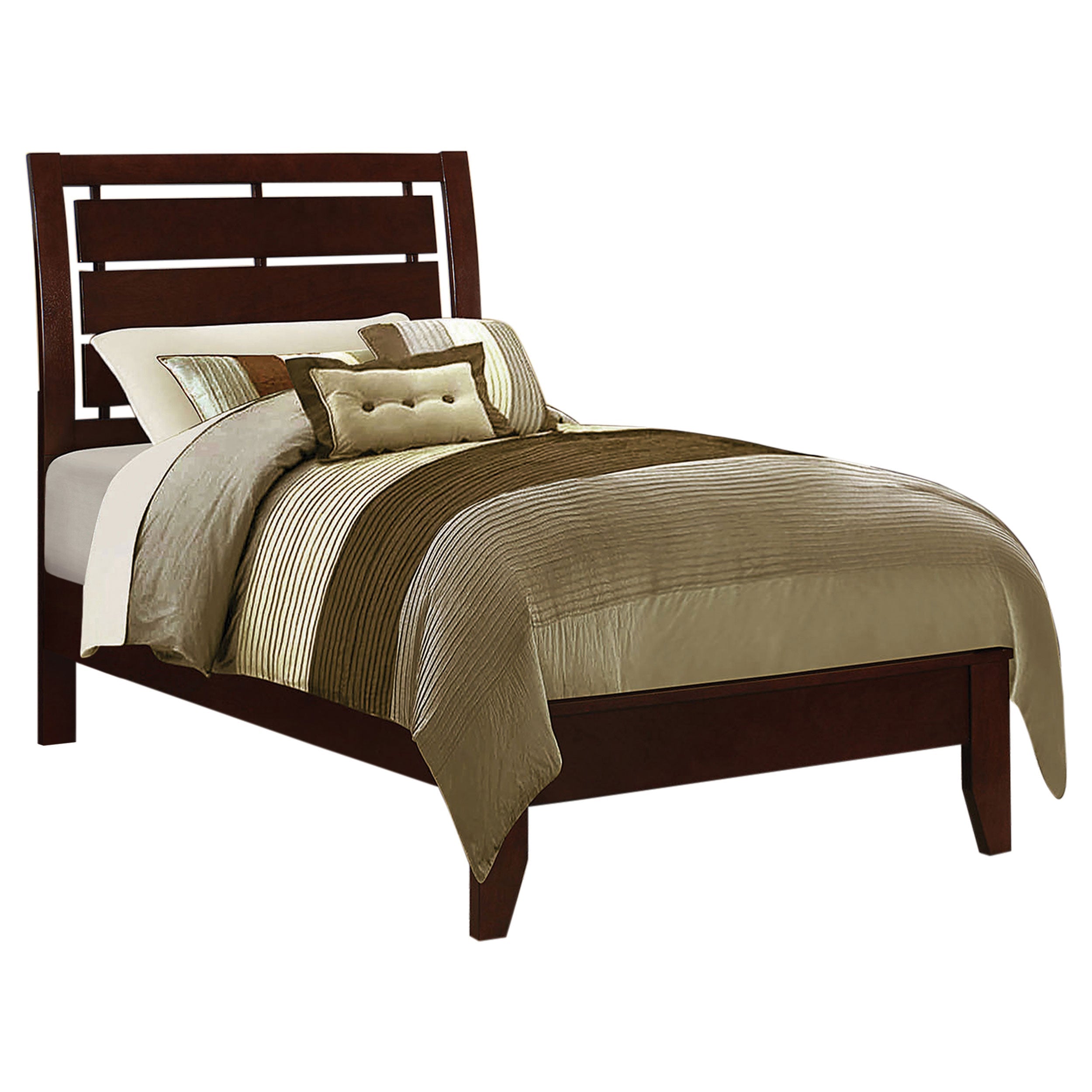 Serenity  Panel Bed Rich Merlot