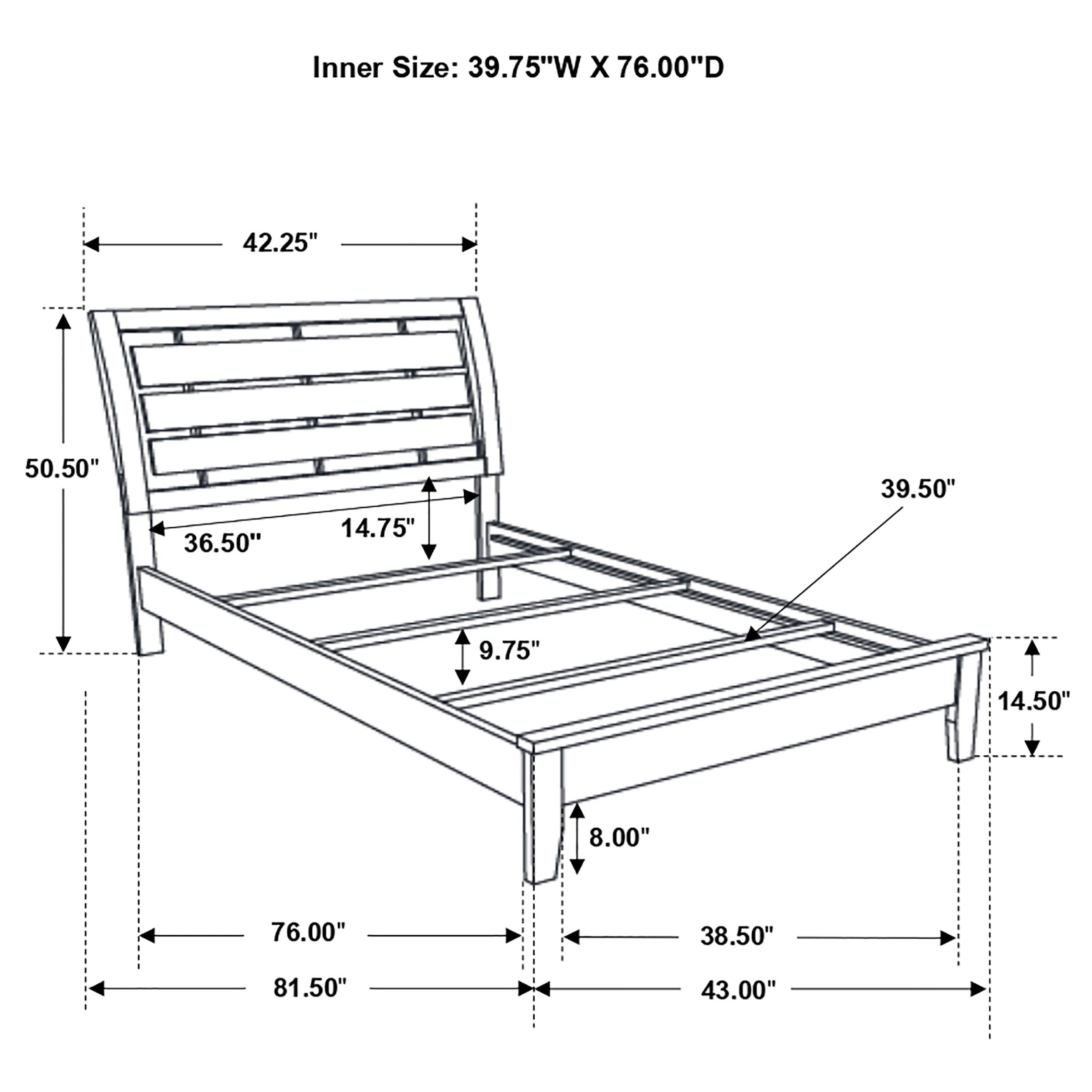 Serenity  Panel Bed Rich Merlot