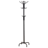 Collier 12-hook Coat Rack Black