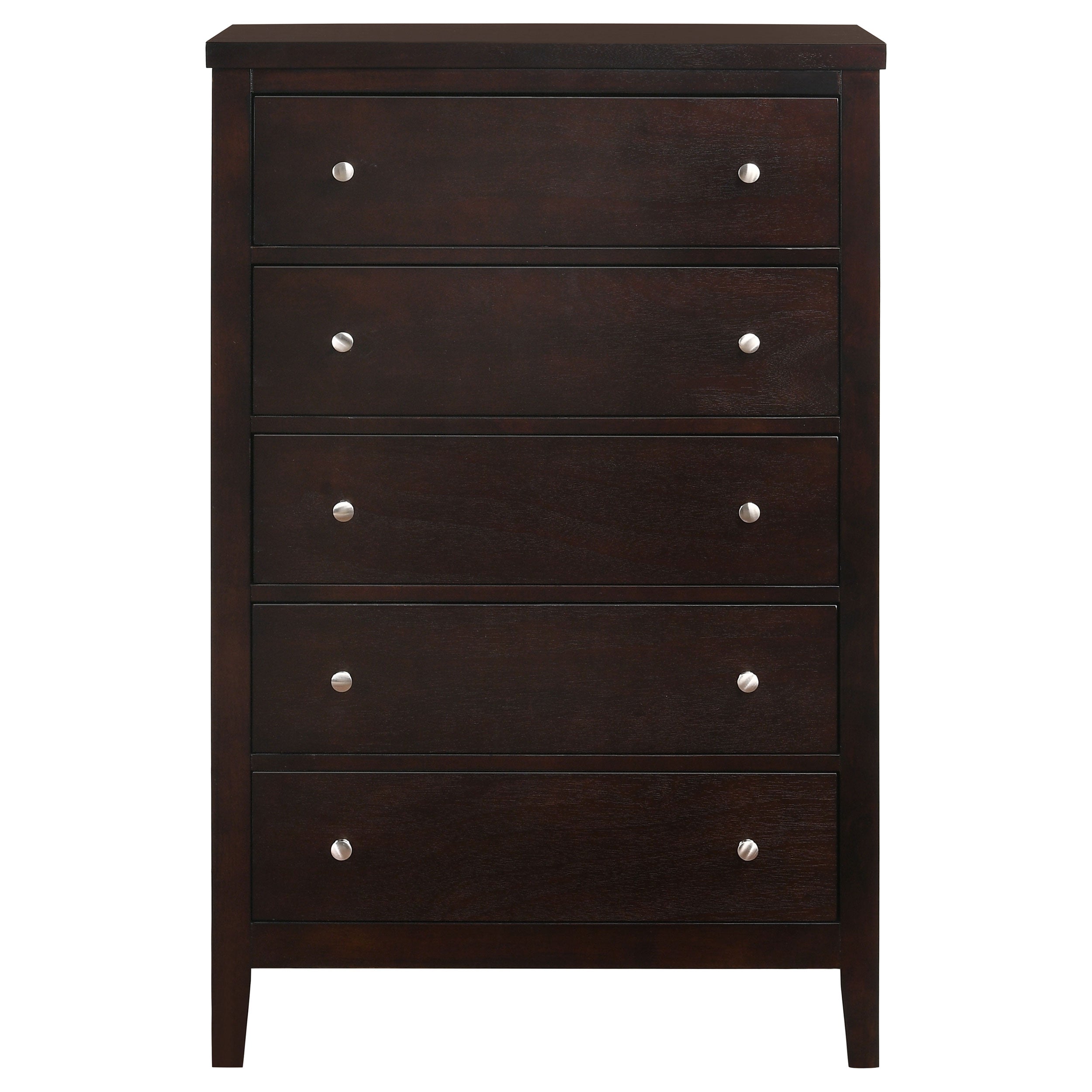 Carlton 5-drawer Rectangular Chest Cappuccino