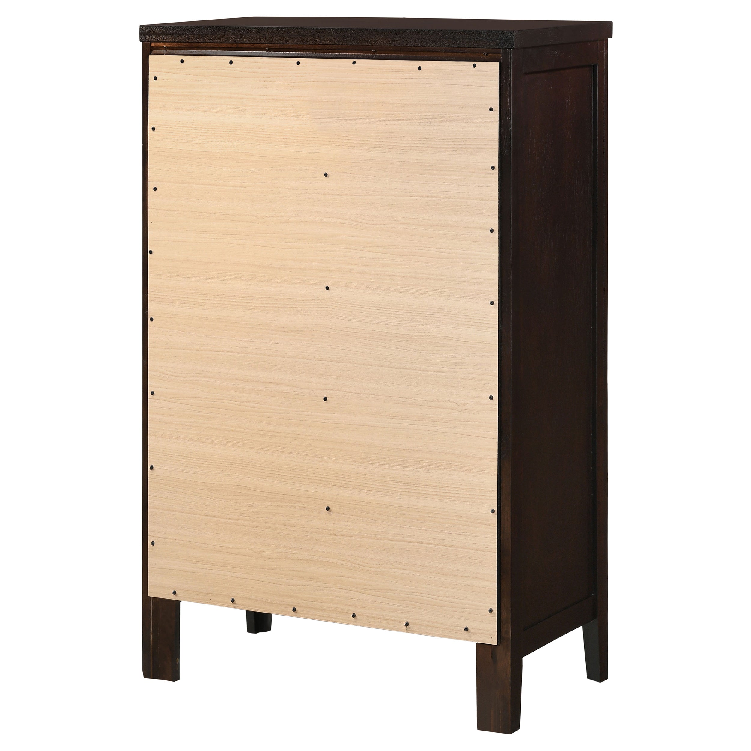 Carlton 5-drawer Rectangular Chest Cappuccino