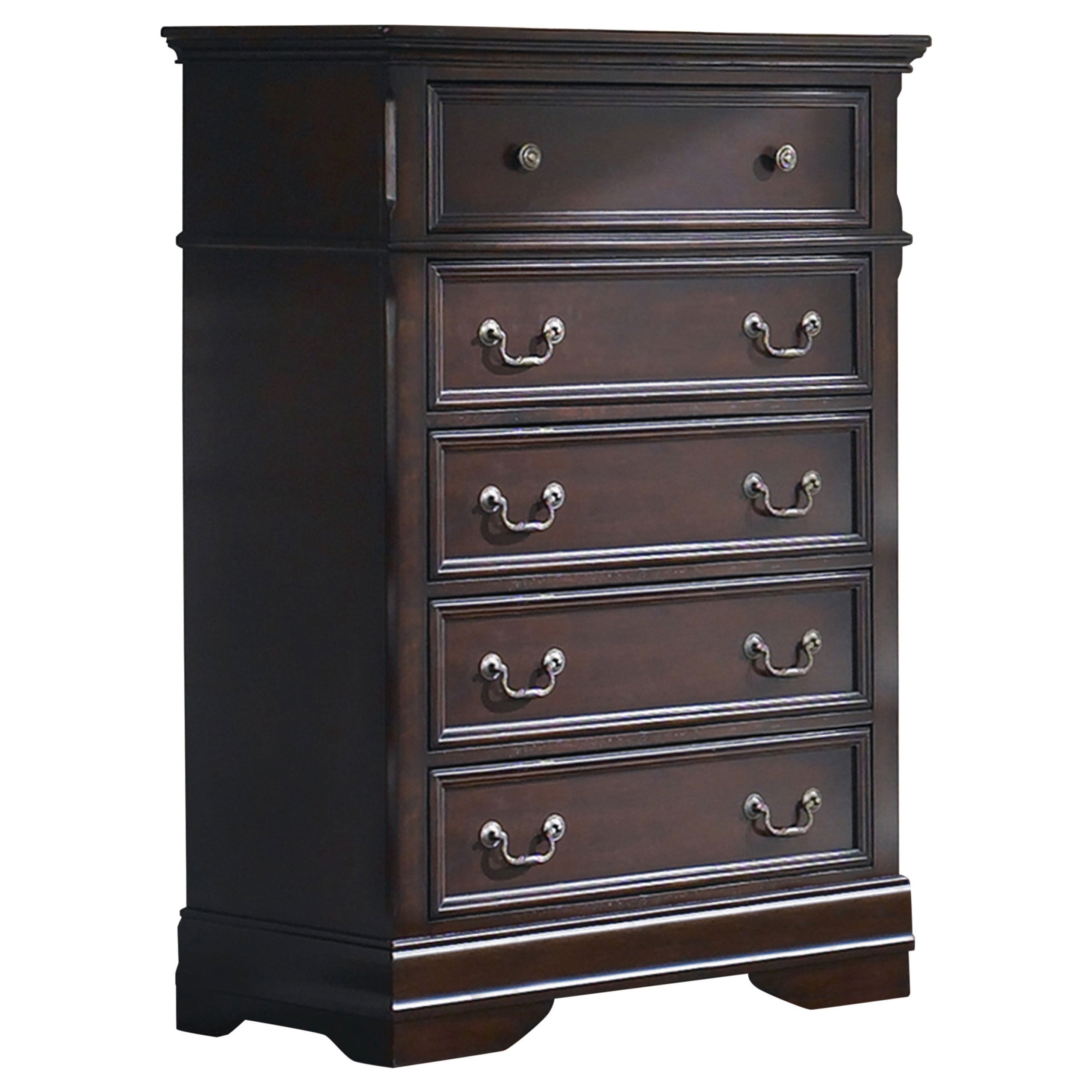 Cambridge Carved Bedroom Set Cappuccino