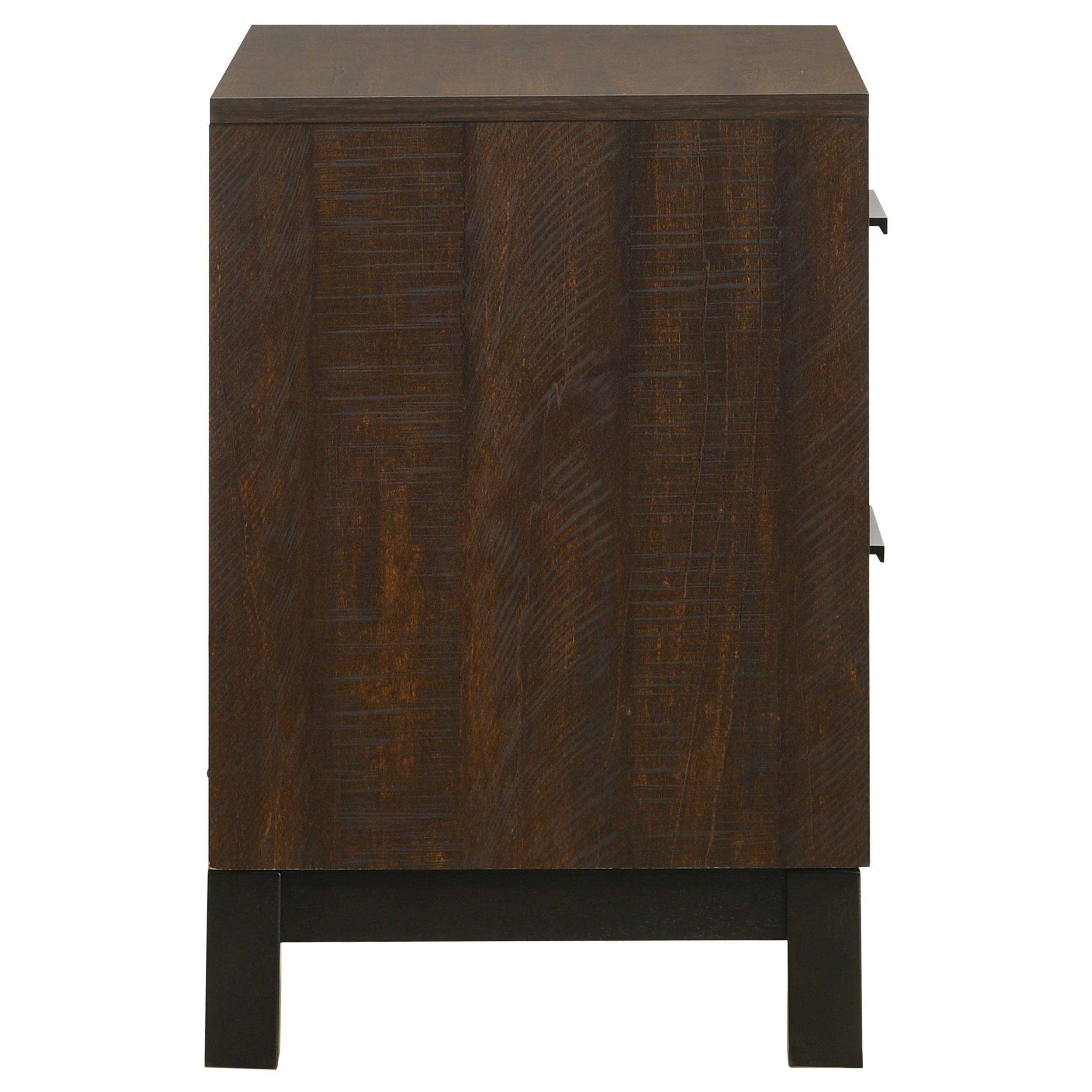 Edmonton 2-drawer Nightstand Rustic Tobacco