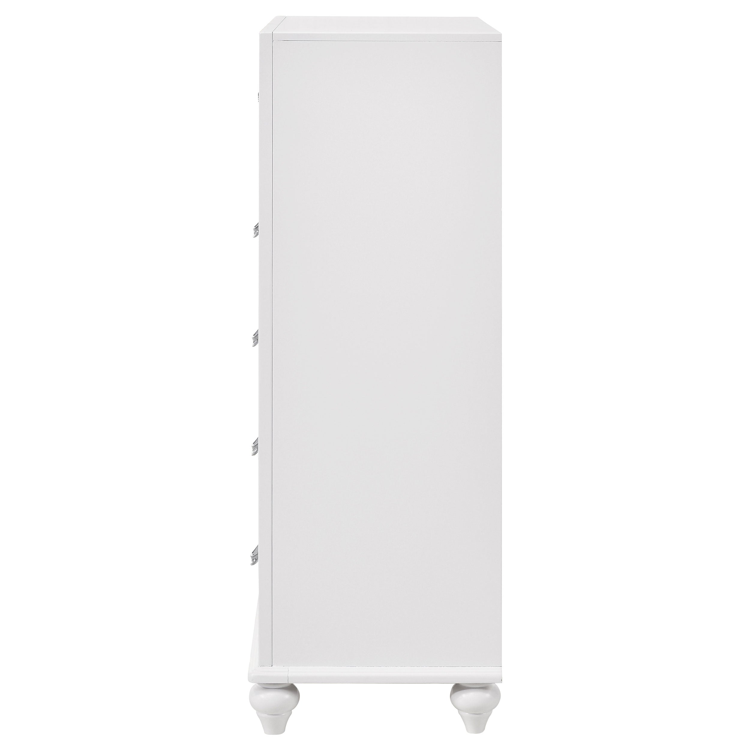 Barzini 5-drawer Chest White