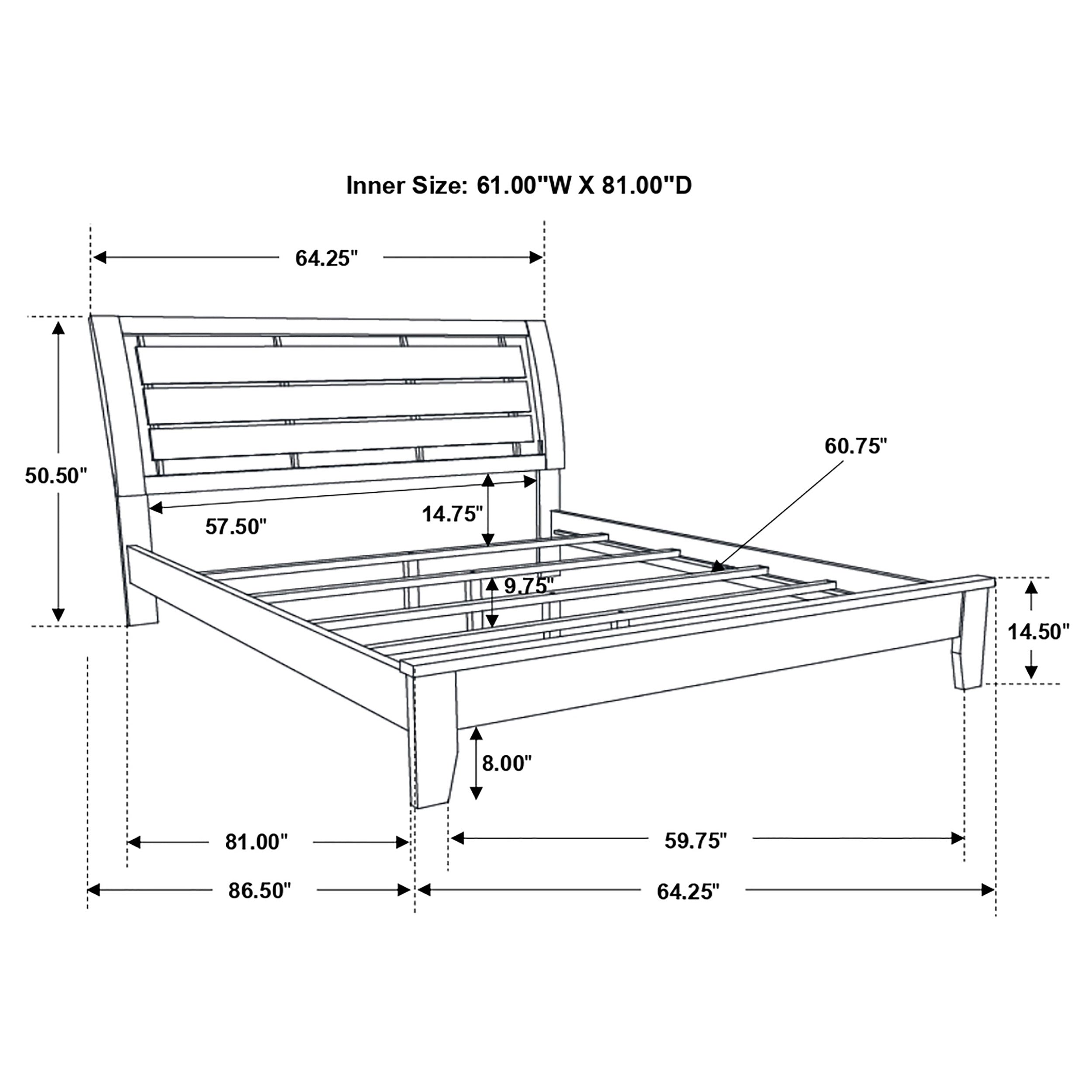 Serenity   Sleigh Bedroom Set Mod Grey