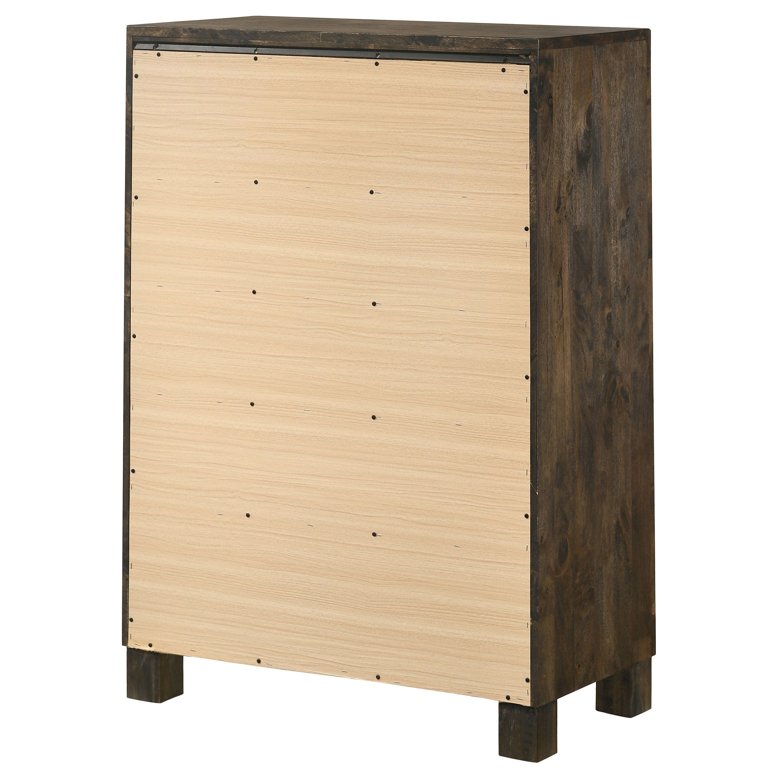 Woodmont 5-drawer Chest Rustic Golden Brown