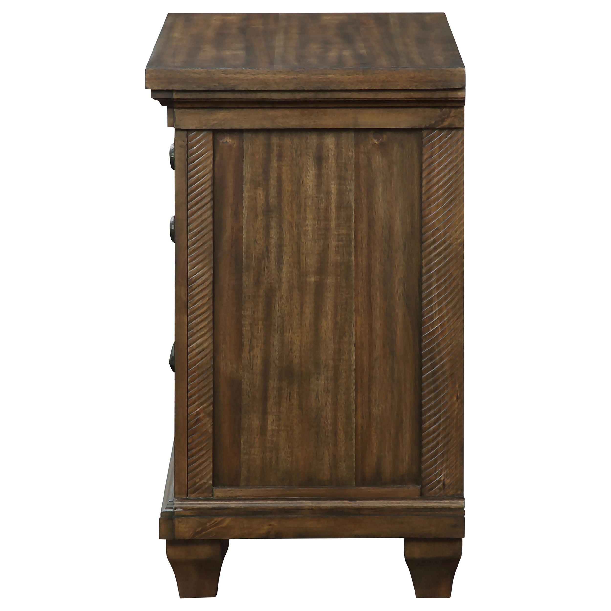 Bennington Rectangular 2-drawer Nightstand Acacia Brown