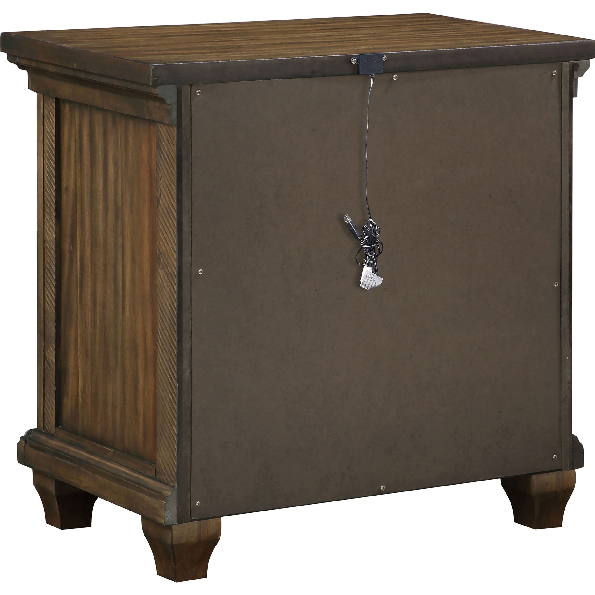 Bennington Rectangular 2-drawer Nightstand Acacia Brown