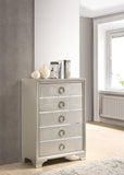 Salford 5-drawer Chest Metallic Sterling