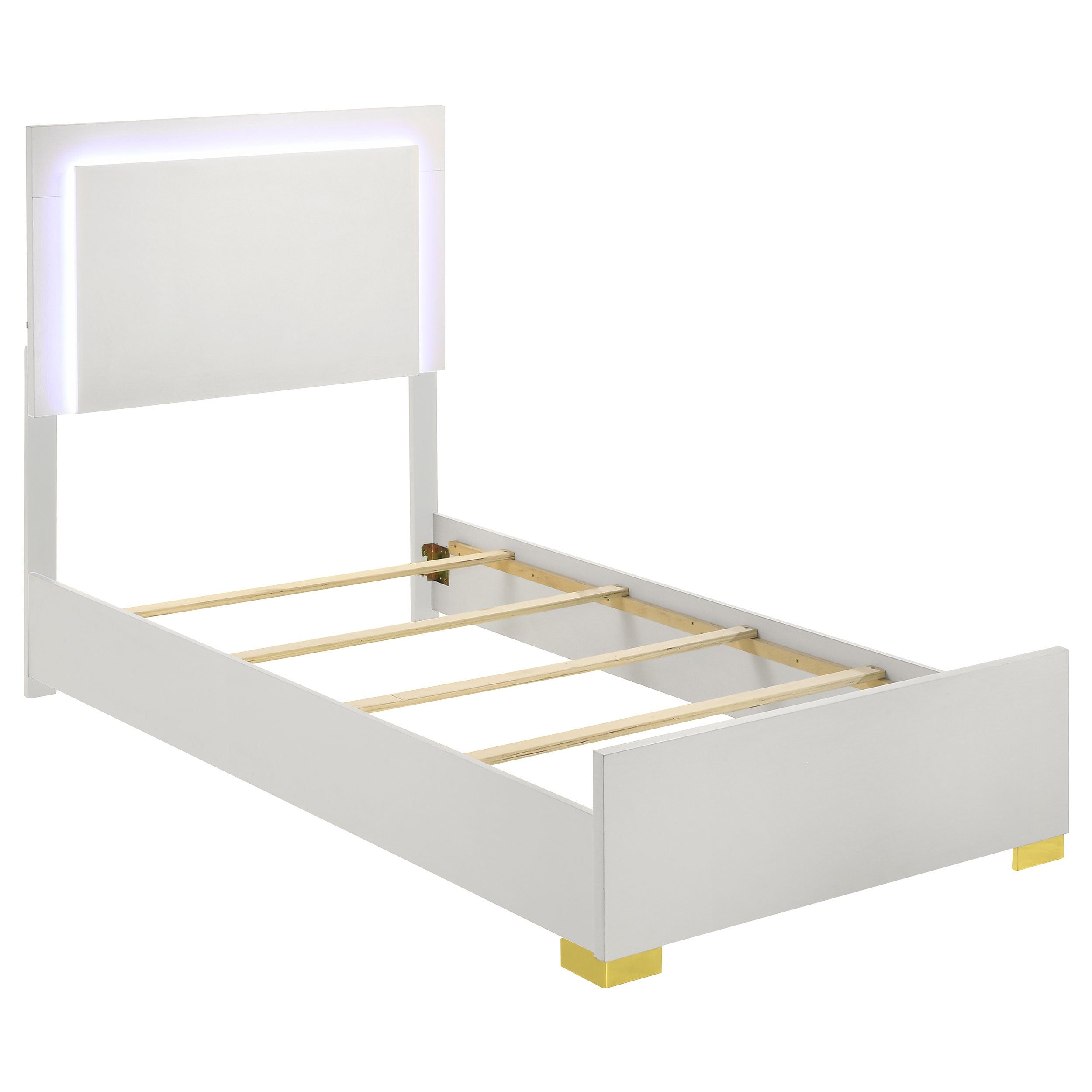 Marceline   Bedroom Set with LED Headboard White