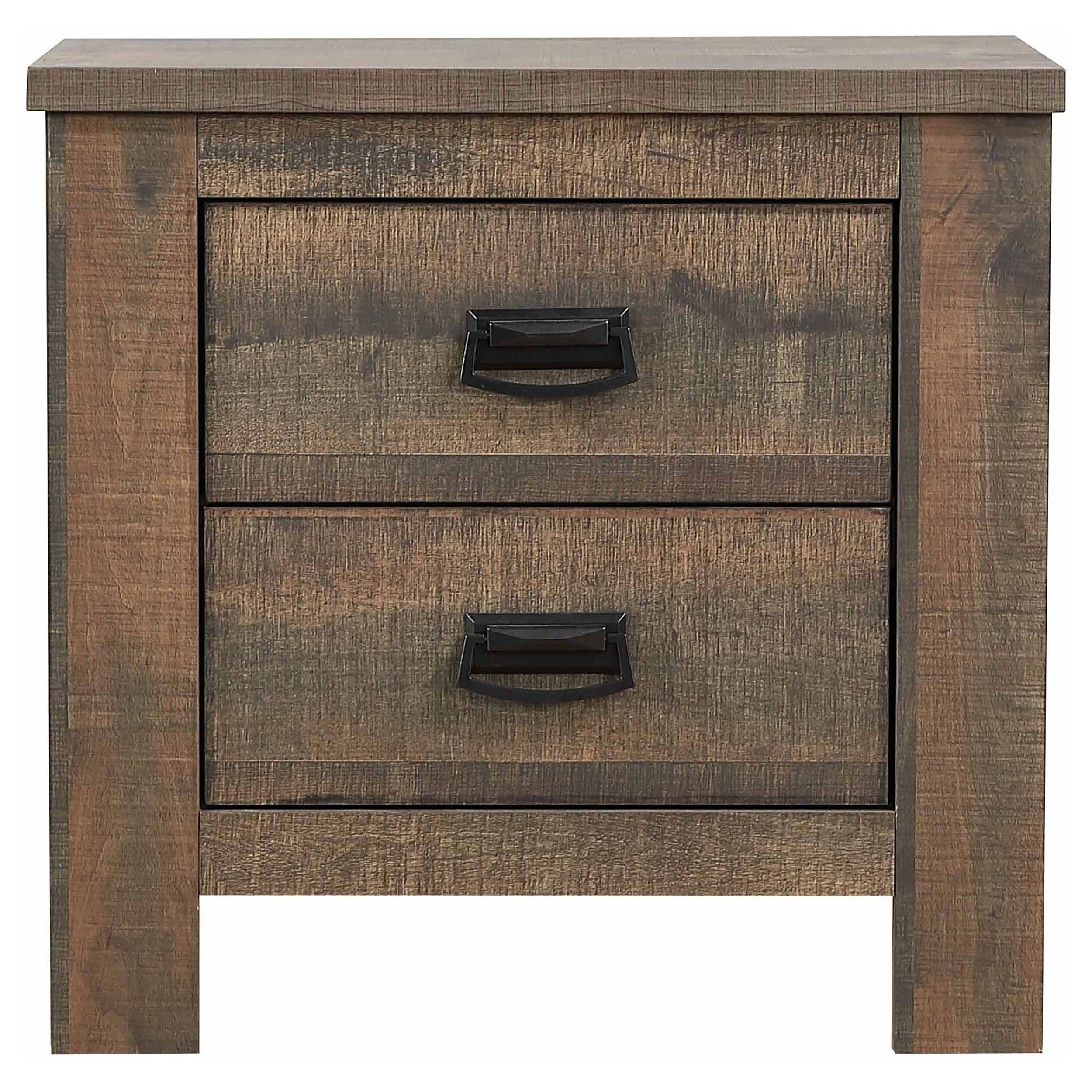 Frederick 2-drawer Nightstand Weathered Oak