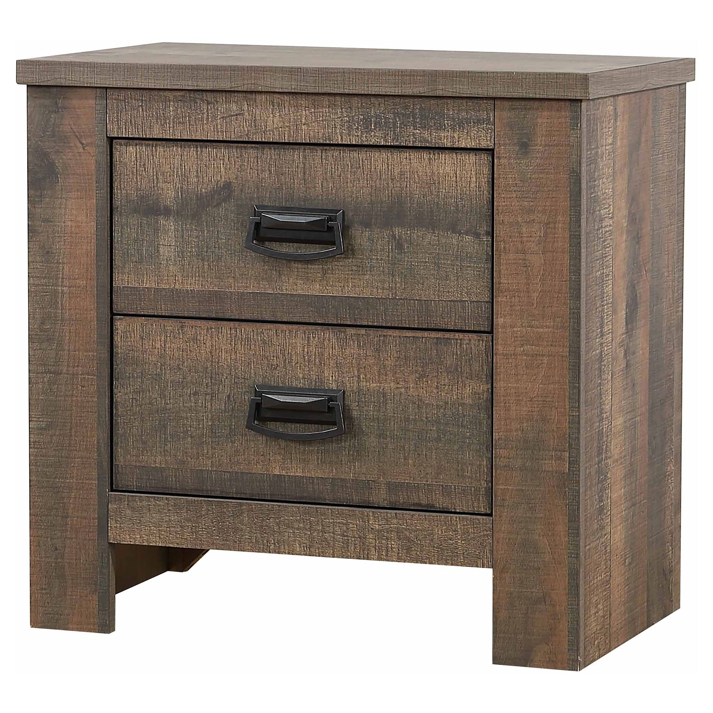 Frederick 2-drawer Nightstand Weathered Oak